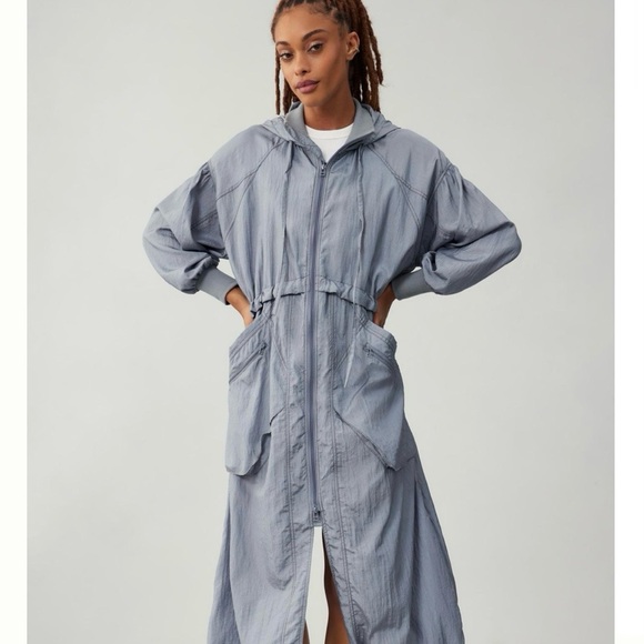 DAILY PRACTICE BY ANTHROPOLOGIE LIGHTWEIGHT DRAWSTRING LONG JACKET - Large - Picture 4 of 10